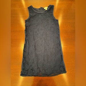 Navy Kate Spade Lace Heart Pattern Dress sz 14
